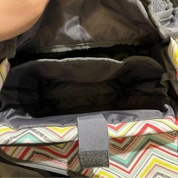 Thirty One Party Punch Backpack Sling Camera Diaper Bag One Shoulder Chevron - Picture 9 of 13